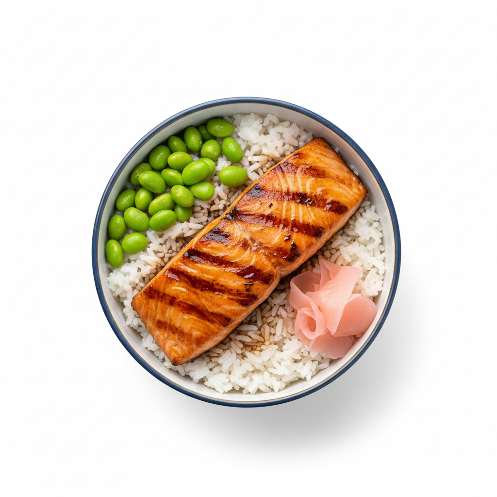 Salmon Teriyaki Bowl